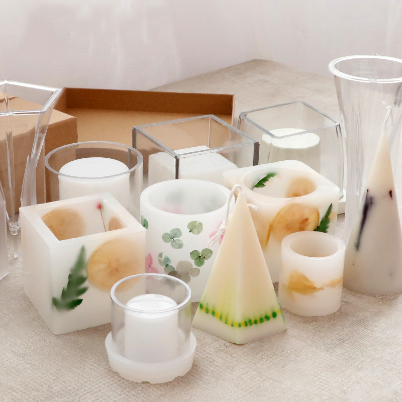 Ceramic Candle Vessel - 속이 빈 촛대 몰드 플라스틱 캔들