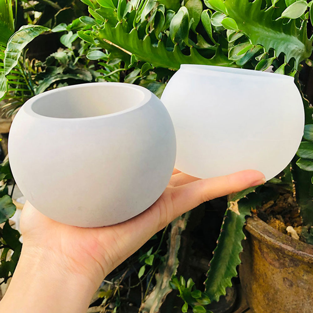 Ceramic Candle Vessel - 구형 화분 실리콘 몰드 DIY 양초