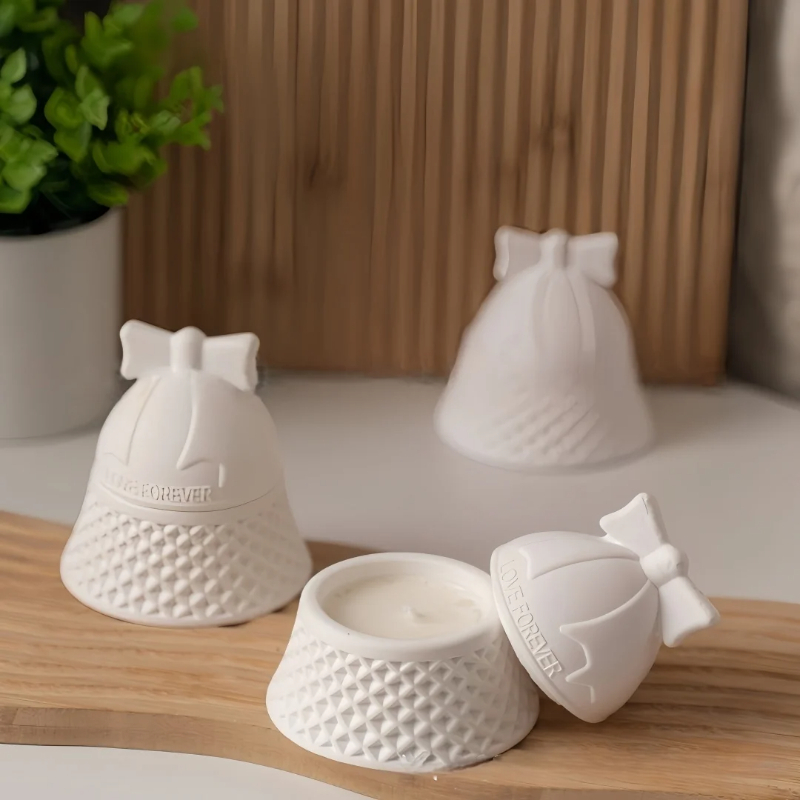 Ceramic Candle Vessel - 아로마테라피 석고 캔들 컵 석고 항아리