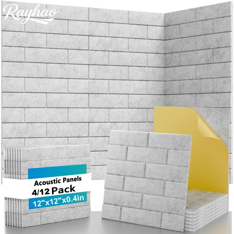 고밀도 흡음 폼 보드, 음향 벽 패널, 흡음 벽돌 질감 - Wall Panel 3D Texture 리뷰 및 가격