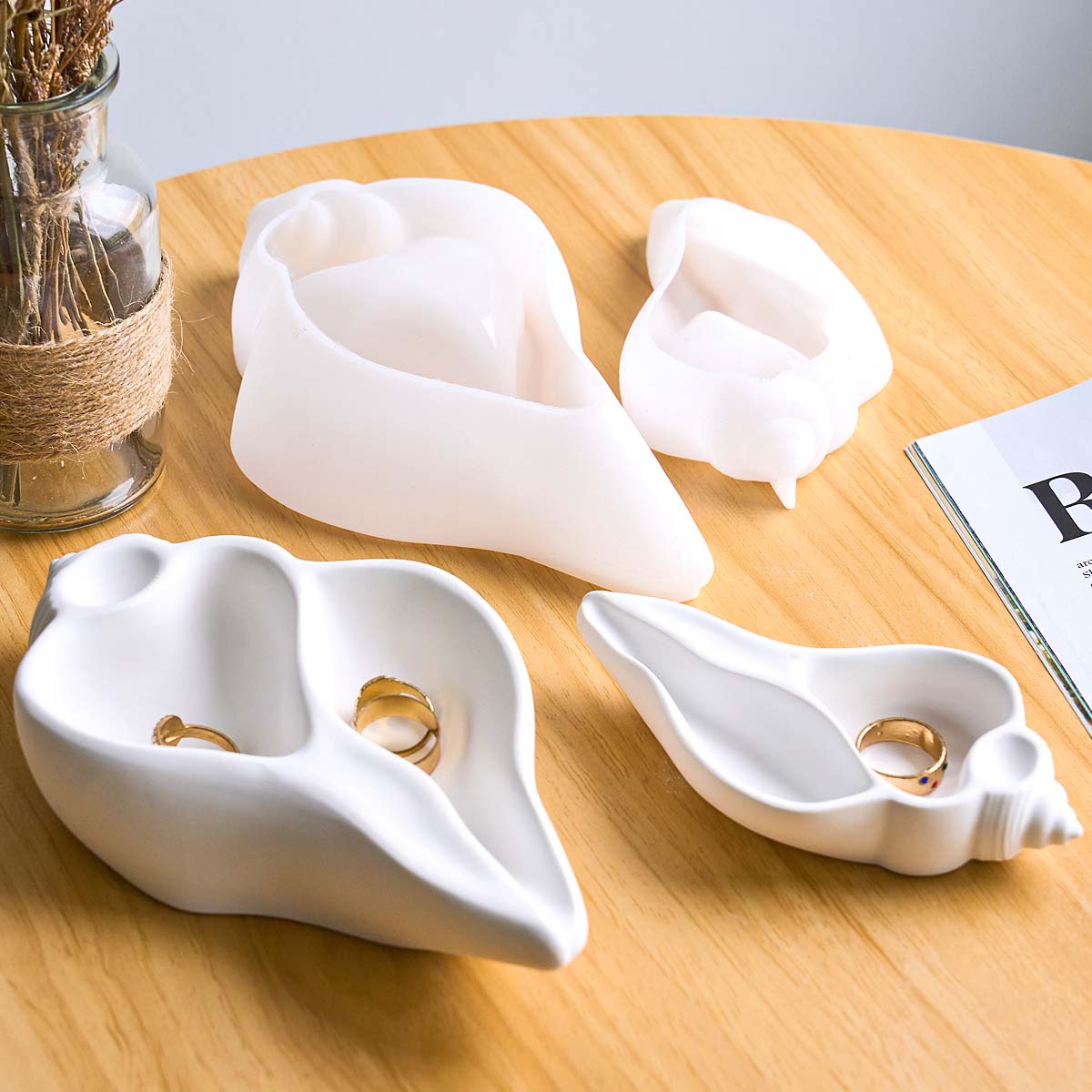 바다 소라 껍질 캔들 컵 실리콘 몰드 DIY 홈 데코  - Ceramic Candle Vessel 리뷰 및 가격