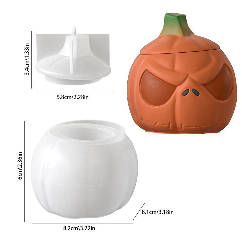 뚜껑이 있는 호박 저장 용기 2세트, 실리콘 몰드, 유 - Ceramic Candle Vessel 리뷰 및 가격