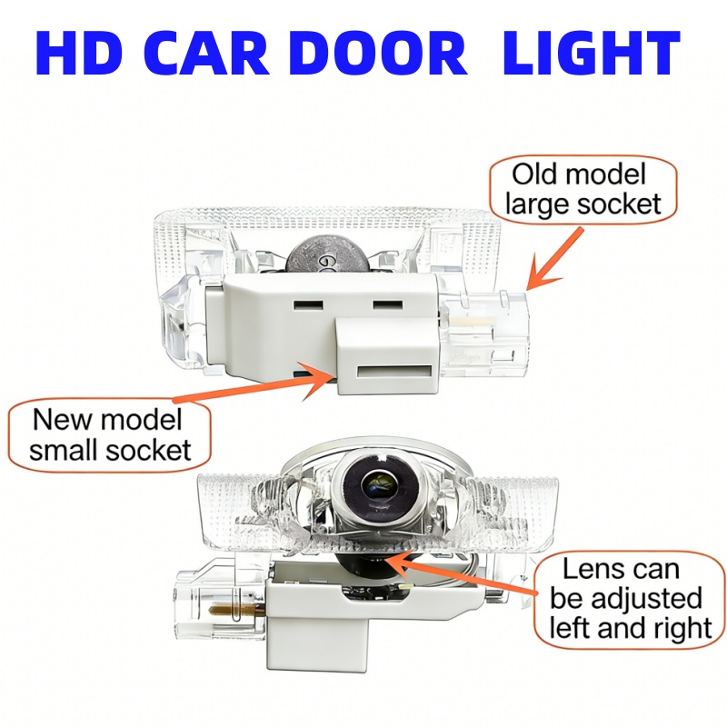 2Pcs HD 자동차 도어 웰컴 라이트 LED 프로젝터 - Interior Design Logo 리뷰 및 가격