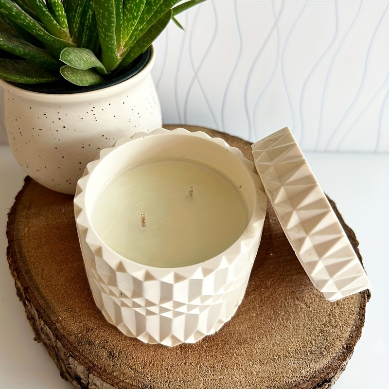 1세트 리플 캔들 컵 레진 몰드 실린더 석고 캔들 용기 - Ceramic Candle Vessel 리뷰 및 가격