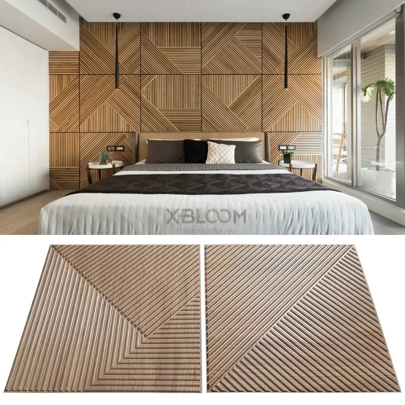 12pcs 50cm 3D 벽 장식 나뭇결 슬레이트 벽  - Wall Panel 3D Texture 리뷰 및 가격