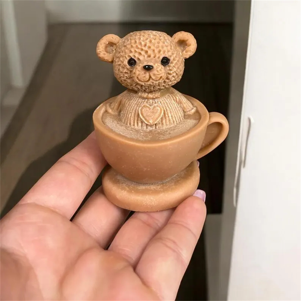 테디베어 컵 실리콘 몰드 만화 곰 양초 비누 몰드 DI - Ceramic Candle Vessel 리뷰 및 가격